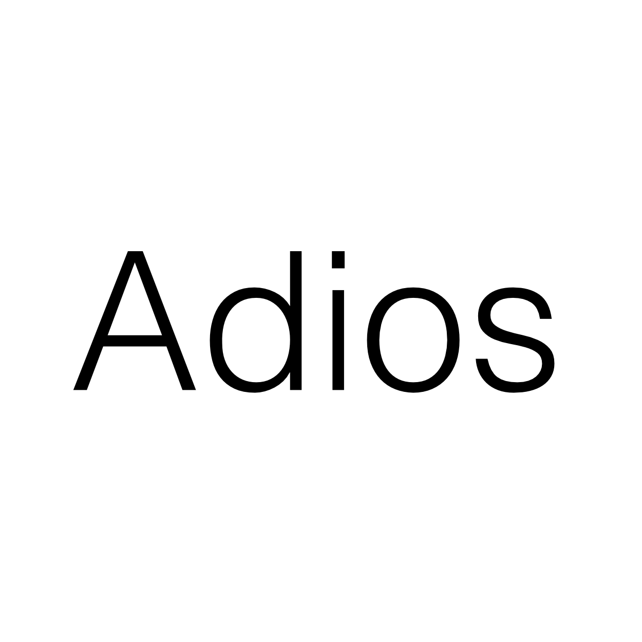 Image with the text 'Adios'