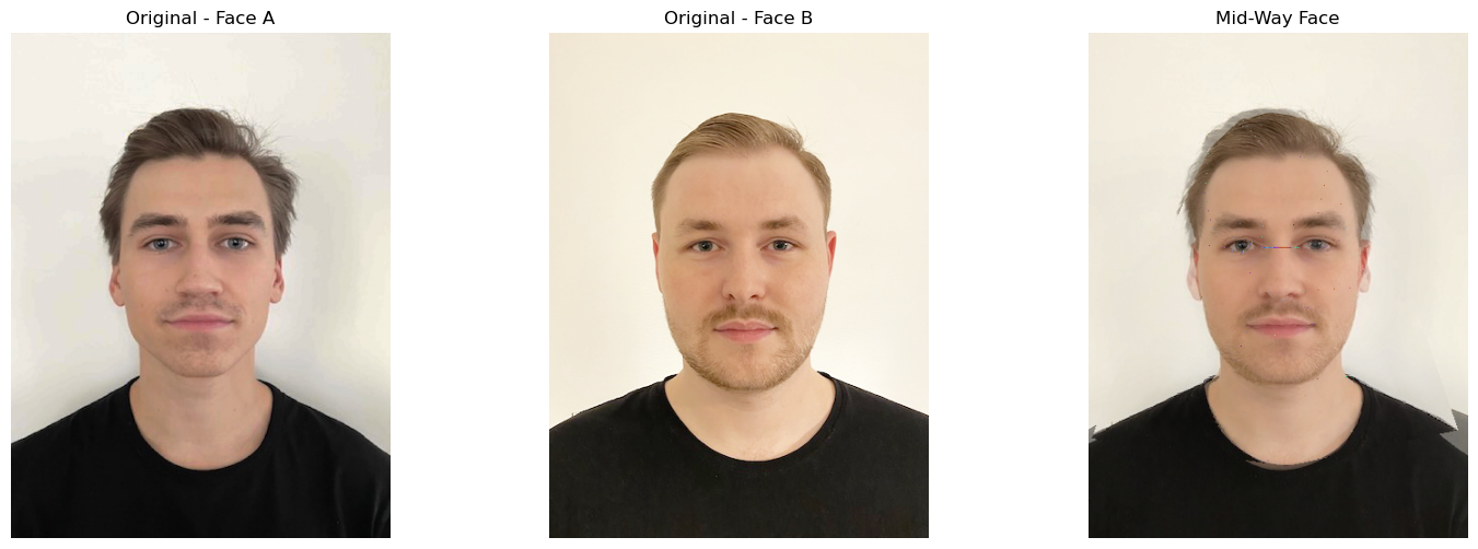 Midway face of face morphing