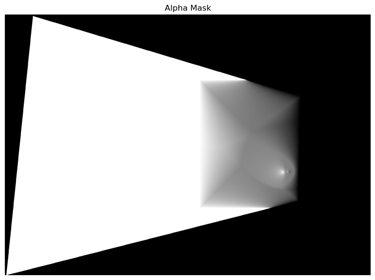 Blending mask for image stitching