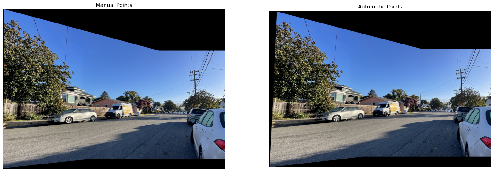 Panorama image comparison from outside my home