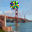 Inpainted image of the Golden Gate Bridge