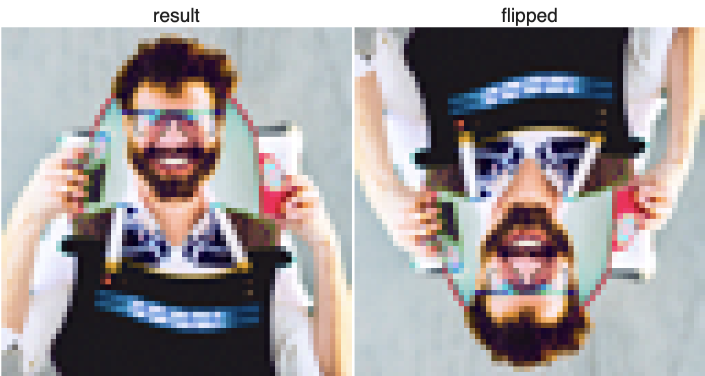 Left: 'a photo of a hipster barista'. Right: 'a man wearing a hat'